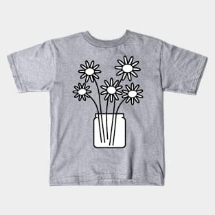 Wildflowers in a jar Kids T-Shirt